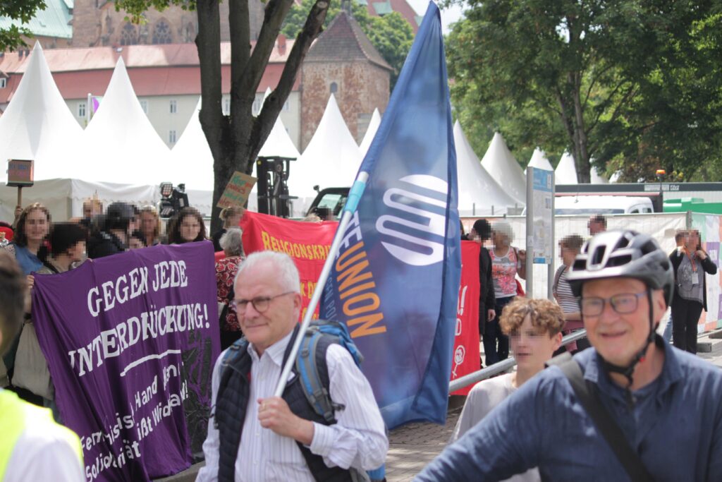 Demonstration von Abtreibungsgegner:innen und christlichen Fundis am 1.6.2024 in Erfurt.